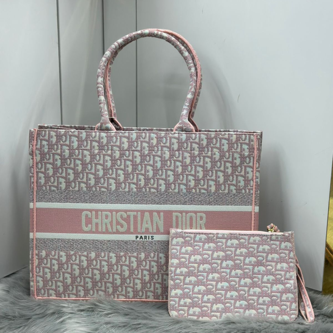 Christian Dior Women’s Luxury Handbag Set | Designer Tote Bag with Pouch | Premium Fashion in Dubai